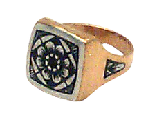 Серебряное кольцо «Печатка» 